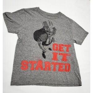 Starter - Get It Started - Boy's Gray Football T-Shirt  - Size‎ Small (6/7)